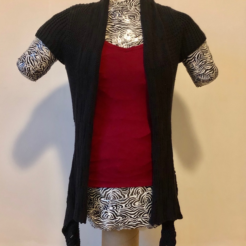 Mall goth y2k emo sweater vest